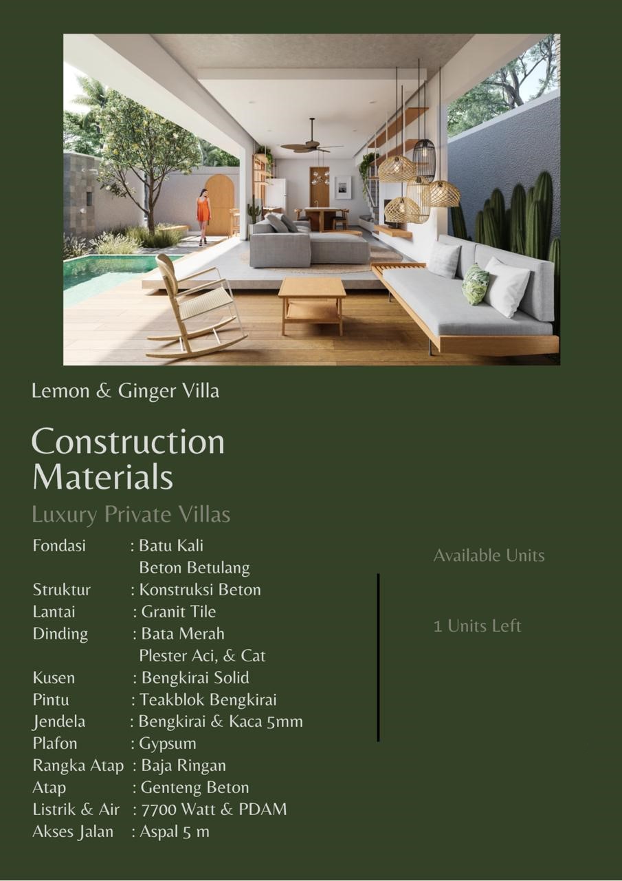 Villa dijual di Ungasan, Kuta, Badung